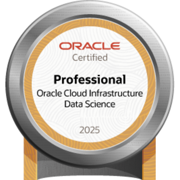 OCI 2025 Certified Data Science Professional